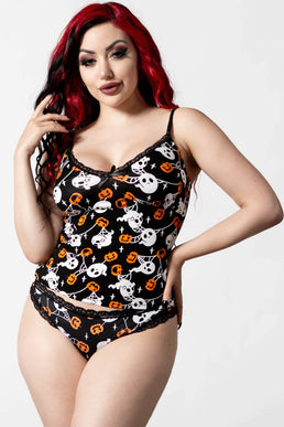 Haunted Pumpkin Lounge Leggings [PLUS]