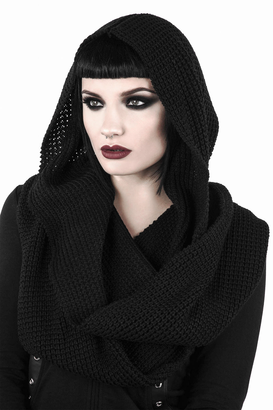 hooded scarf