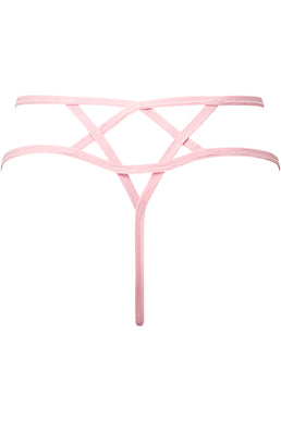 Hell Kitty Pastel Pink Fishnet Bralet - Killstar