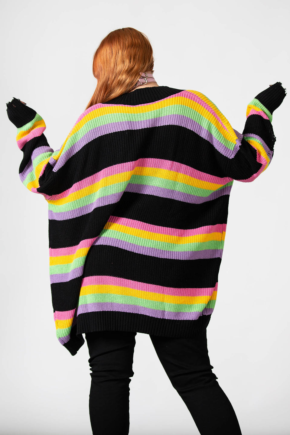 Rainbow Knit Cardigan [PLUS] Killstar