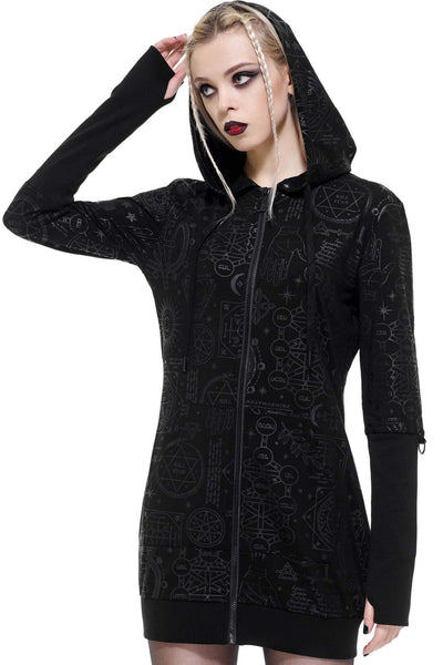 Unholy Sabbath Longline Hoodie | Killstar