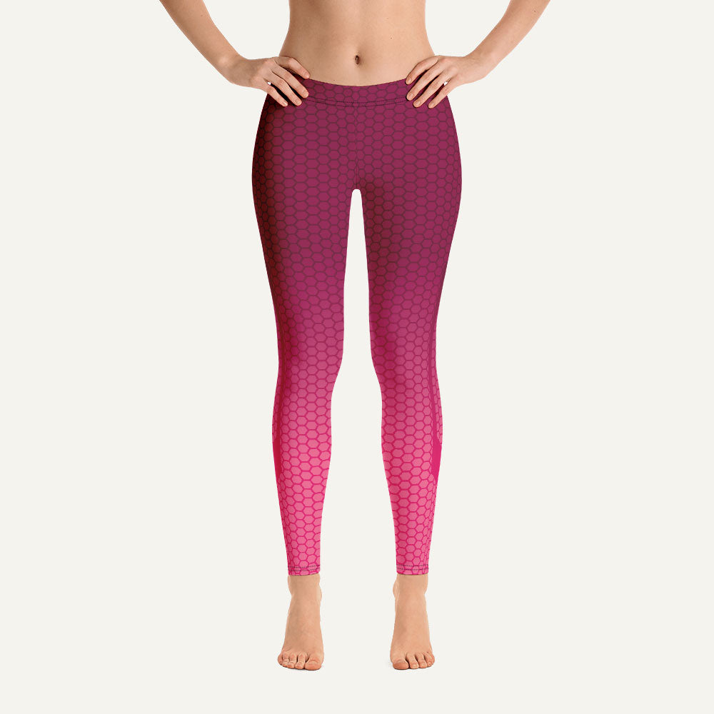 pink burgundy leggings