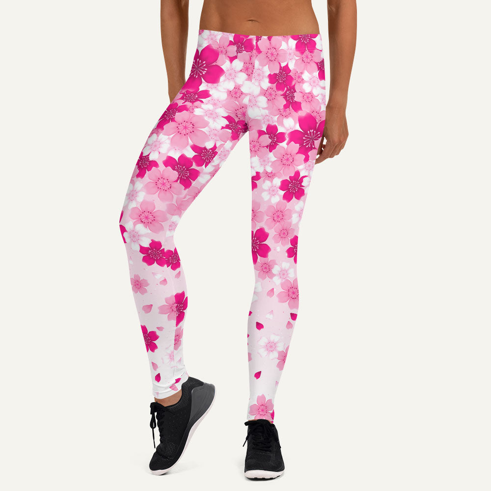 Cherry Blossom Recycled Leggings With Pockets All-over Cherry