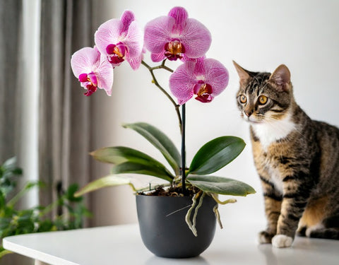 Orquida Phalaenopsis apta para mascotas
