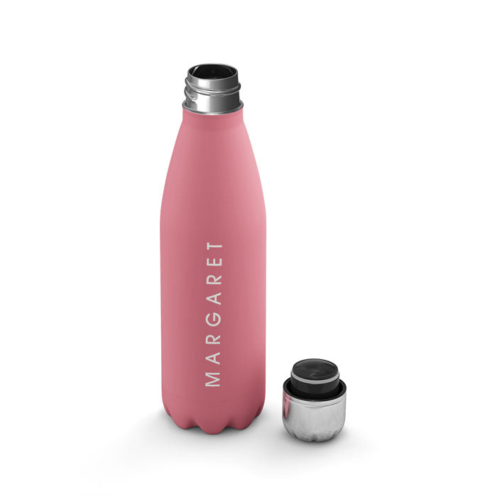 Initial Water Bottle - Pink, E