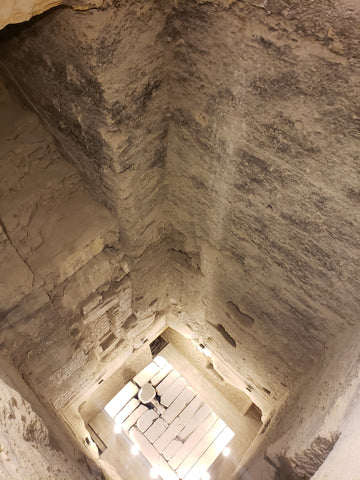 Inside the step pyramid of Djoser in Saqqara, Egypt