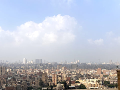 Cairo skyline that is visible from the Mosque of Muhammad Ali