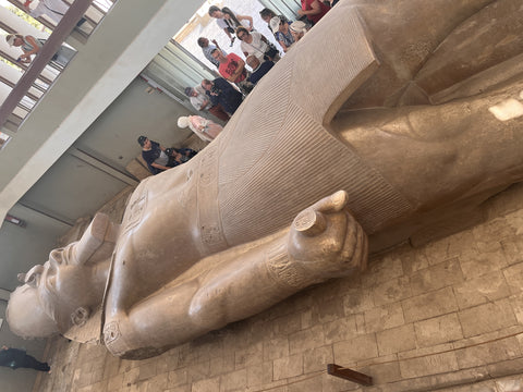 Ramses II large statue in Memphis Egypt