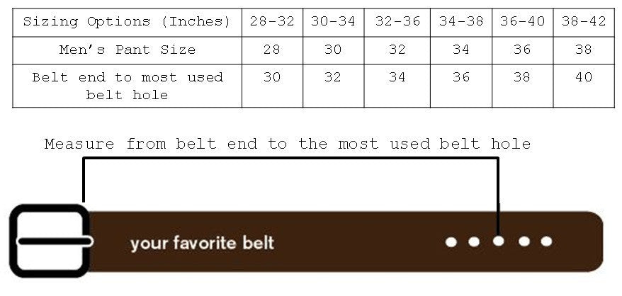 How to measure the size of your belt?