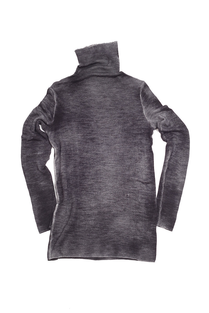 Turtleneck Sweater w/ Painted Lamina