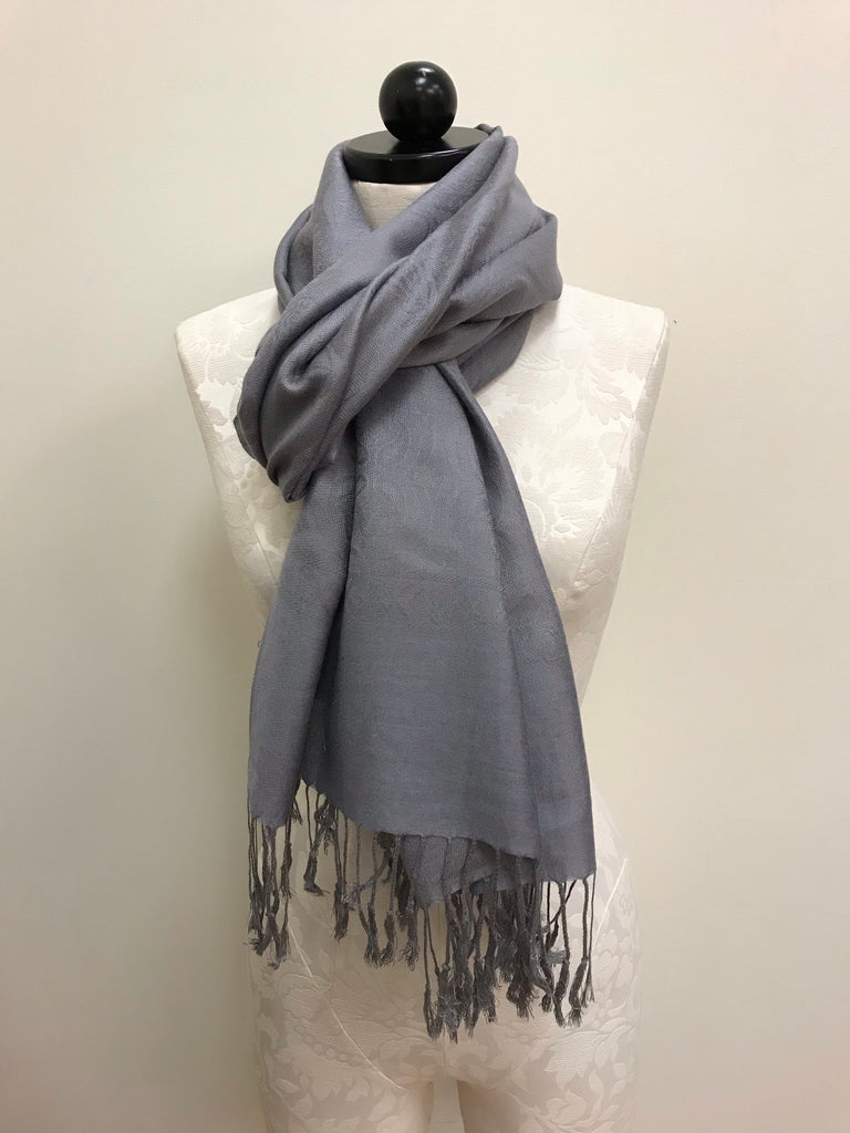 grey pashmina scarf