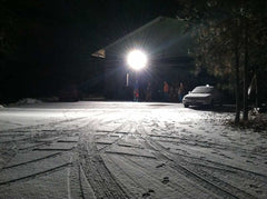 Lighting the area outside our factory with a LENTRY Light.