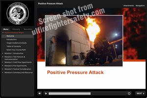Positive Pressure Ventilation and Attack training (PPV and PPA) online course for firefighters by UL FSRI