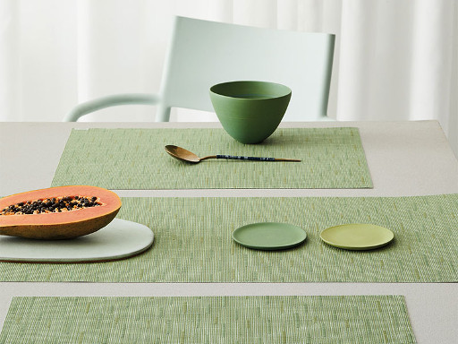 Placemat, Bamboo weave, Spring Green, Rectangle