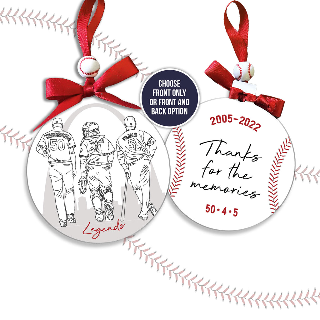 yadi and waino farewell tour 2022 christmas ornament yadier molina ada –  The Mash Pit