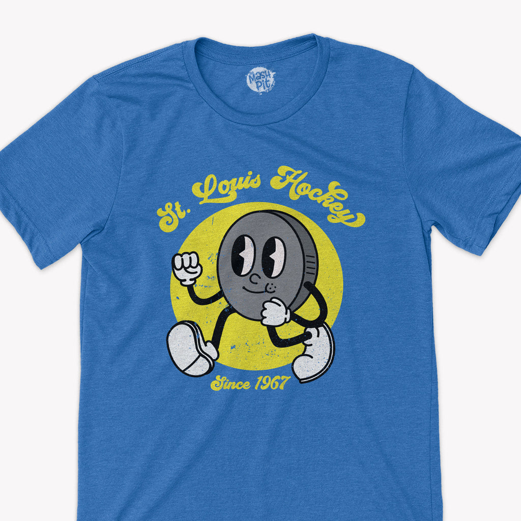 St. Louis Hockey Retro Bright colors t-shirt design – The Mash Pit