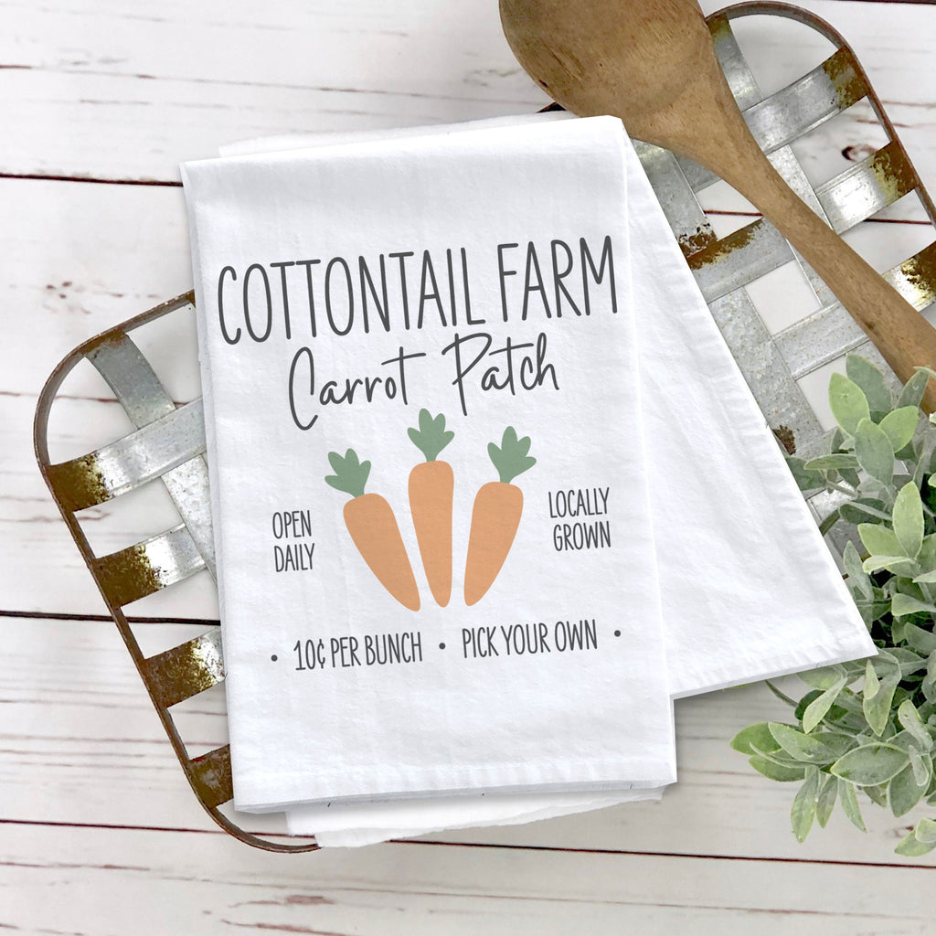 easter kitchen towel, cotton dish towel farmers market decorative