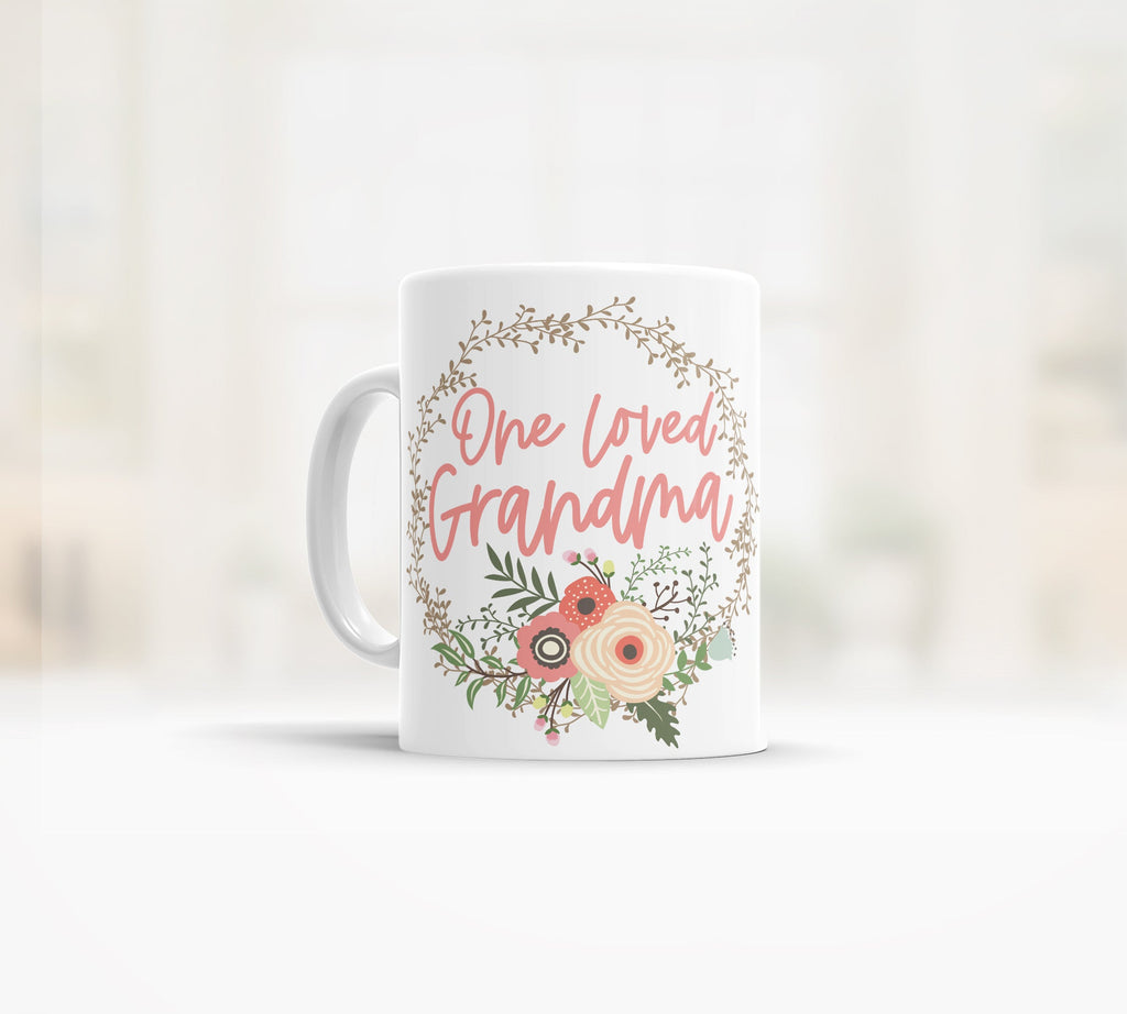 Best mom ever coffee tea mug, green leafy wreath coffee mug