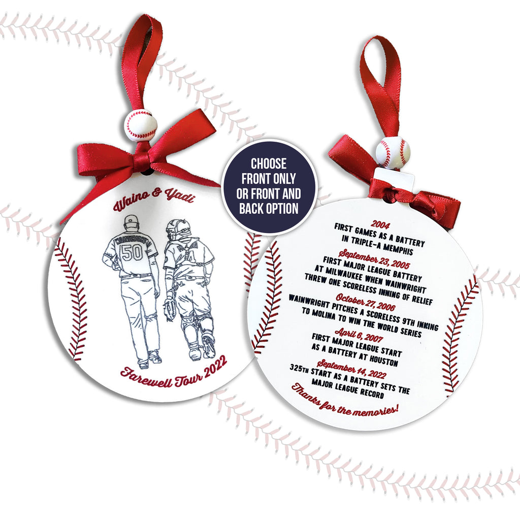 Custom Farewell Tour St. Louis Cardinals Memory Ornament Wainwright Pu –  The Mash Pit