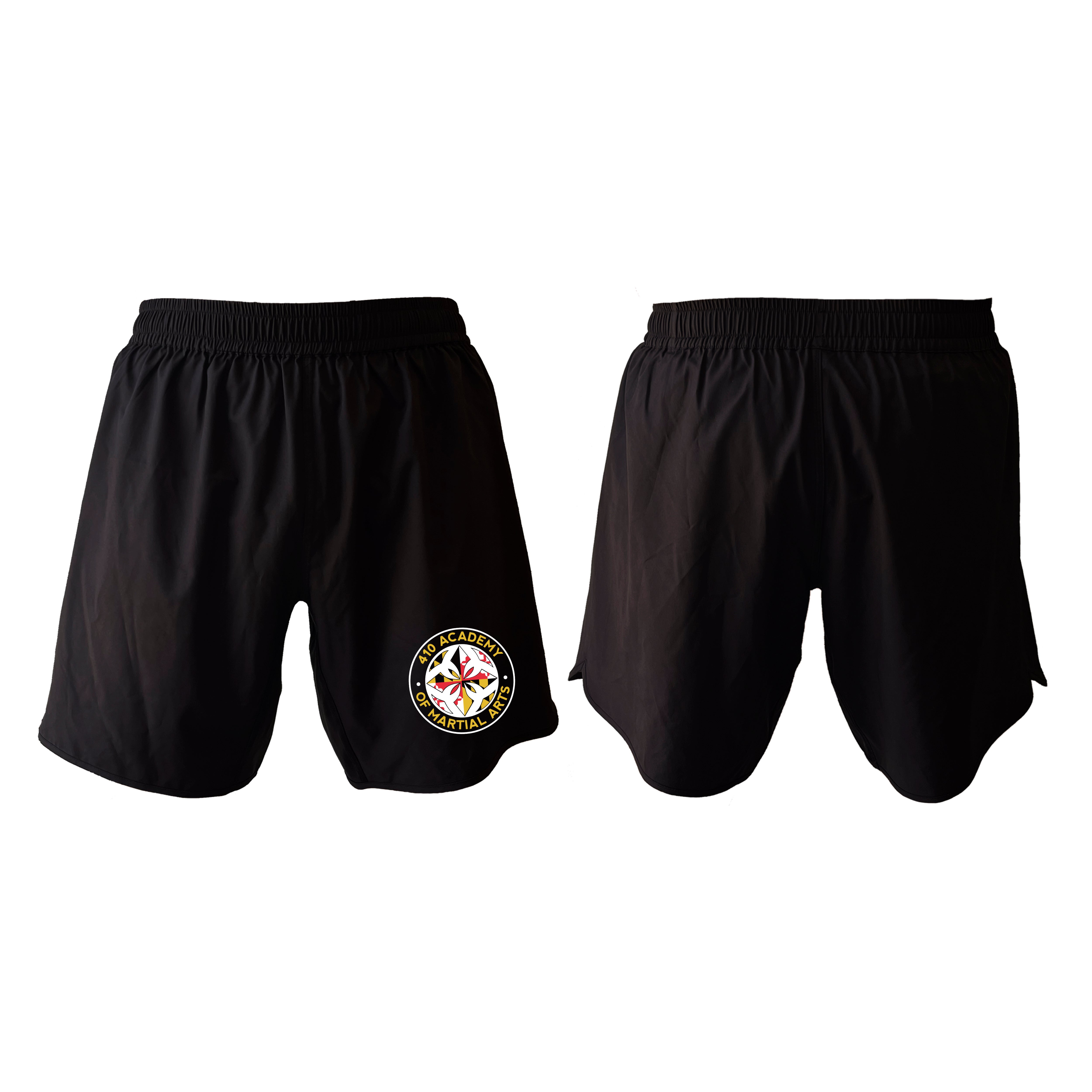 410 Academy of Martial Arts All Black Custom Shorts 2.0 #8017