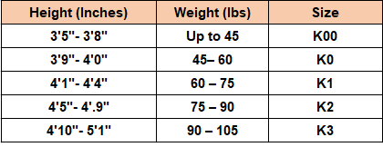 Break Point Gi Size Chart - Break Point FC