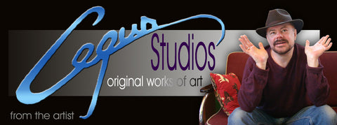 Cegur Studios logo and portrait of Bruce Cegur