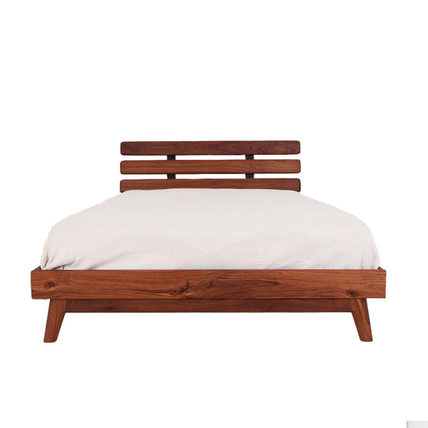 The Stowe, Modern Walnut Bed Moderncre8ve