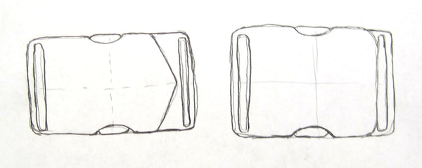 Early Sketches of Side Release Buckle Designs