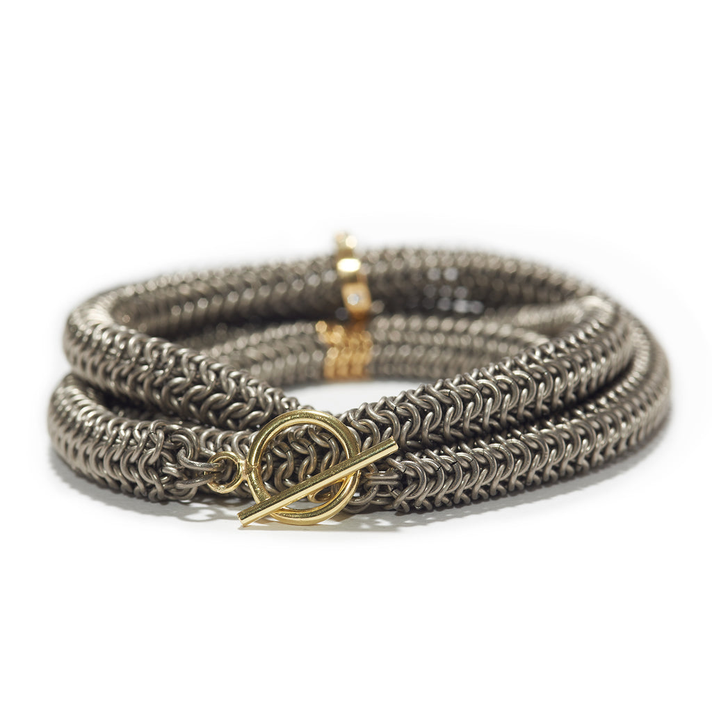 Titanium Tube Wrap Bracelet by Alison Evans | _18K _Curated Collection ...