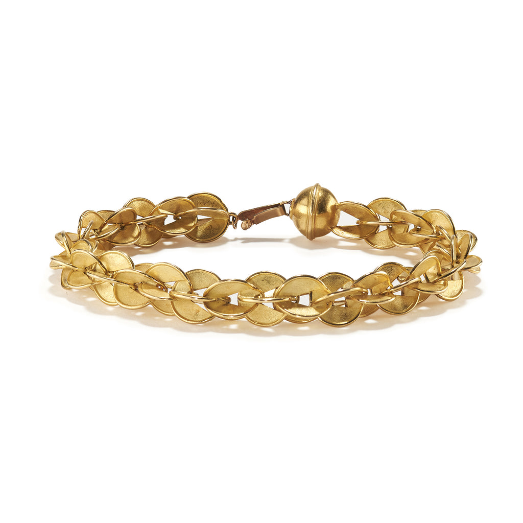 Classic Gold Interlink Bracelet by Barbara Heinrich | _18K ...