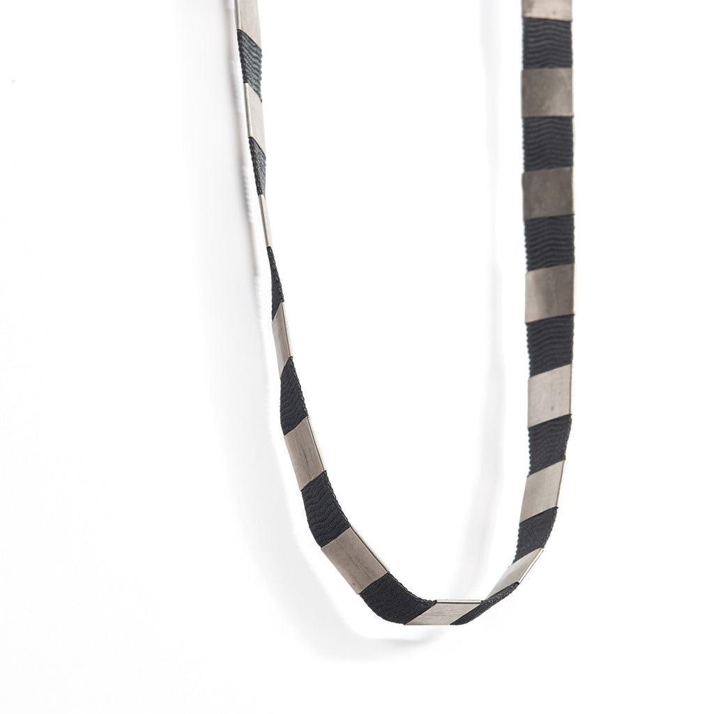 Classic Square Ribbon Necklace~Grey by Doerthe Fuchs | _22k _insale ...