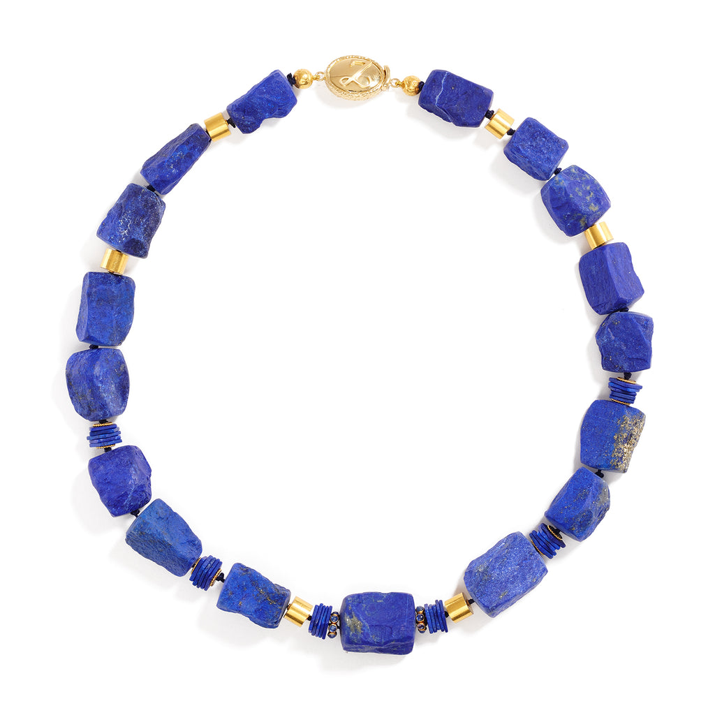 Lapis Lazuli and Sapphire Necklace by Tamsen Z by Ann Ziff | _18K _bold ...