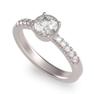 modern symetrical engagement ring