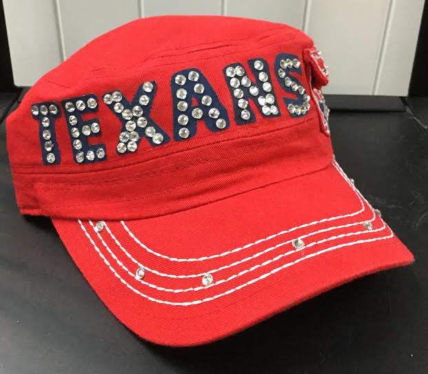 bling texans hat