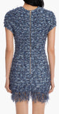 Fringed Tweed Dress, Blue Inspired Fashions Boutique