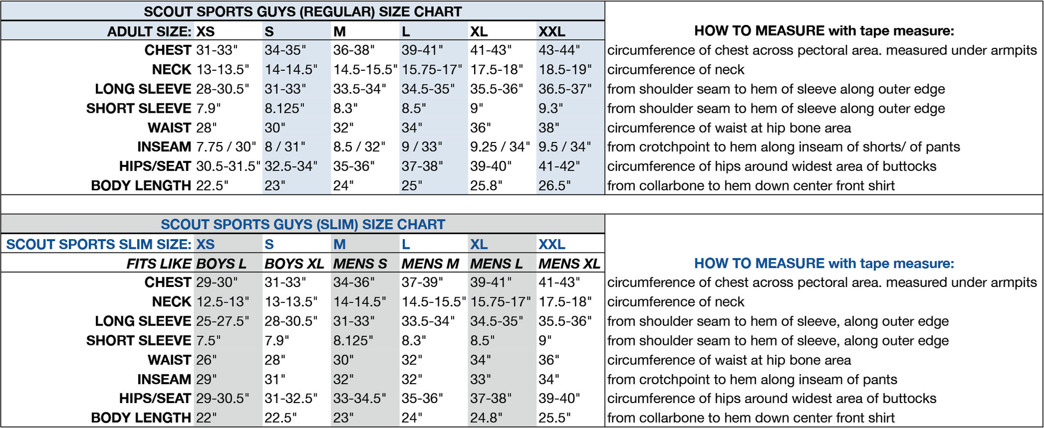 nike fit guide