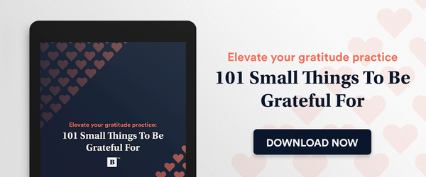 101 simple things to be grateful for