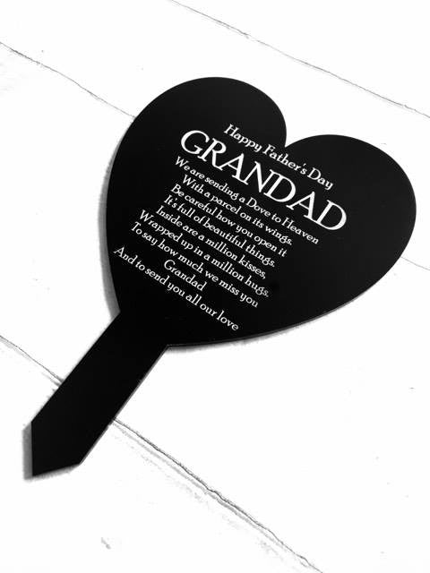 Download Heart Grandad Father S Day Memorial Plaque Something Special Memorials
