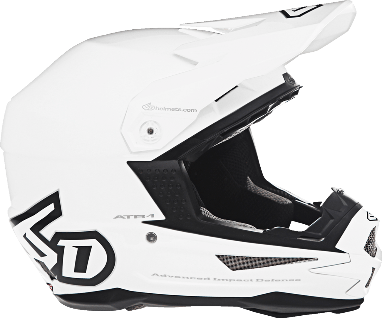 6D ATR-1 Solid Helmet - Gloss White
