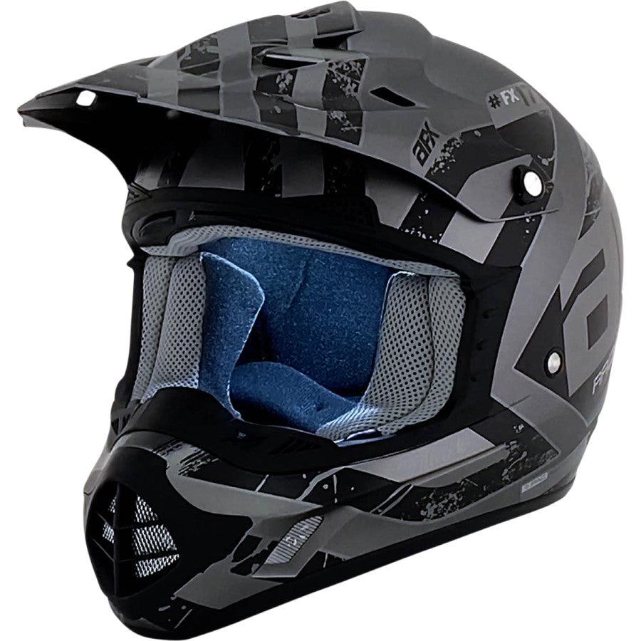 AFX FX-17 Attack Helmet - Frost Gray/Matte Black