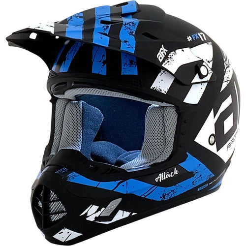 AFX FX-17 Attack Helmet - Matte Black/Blue