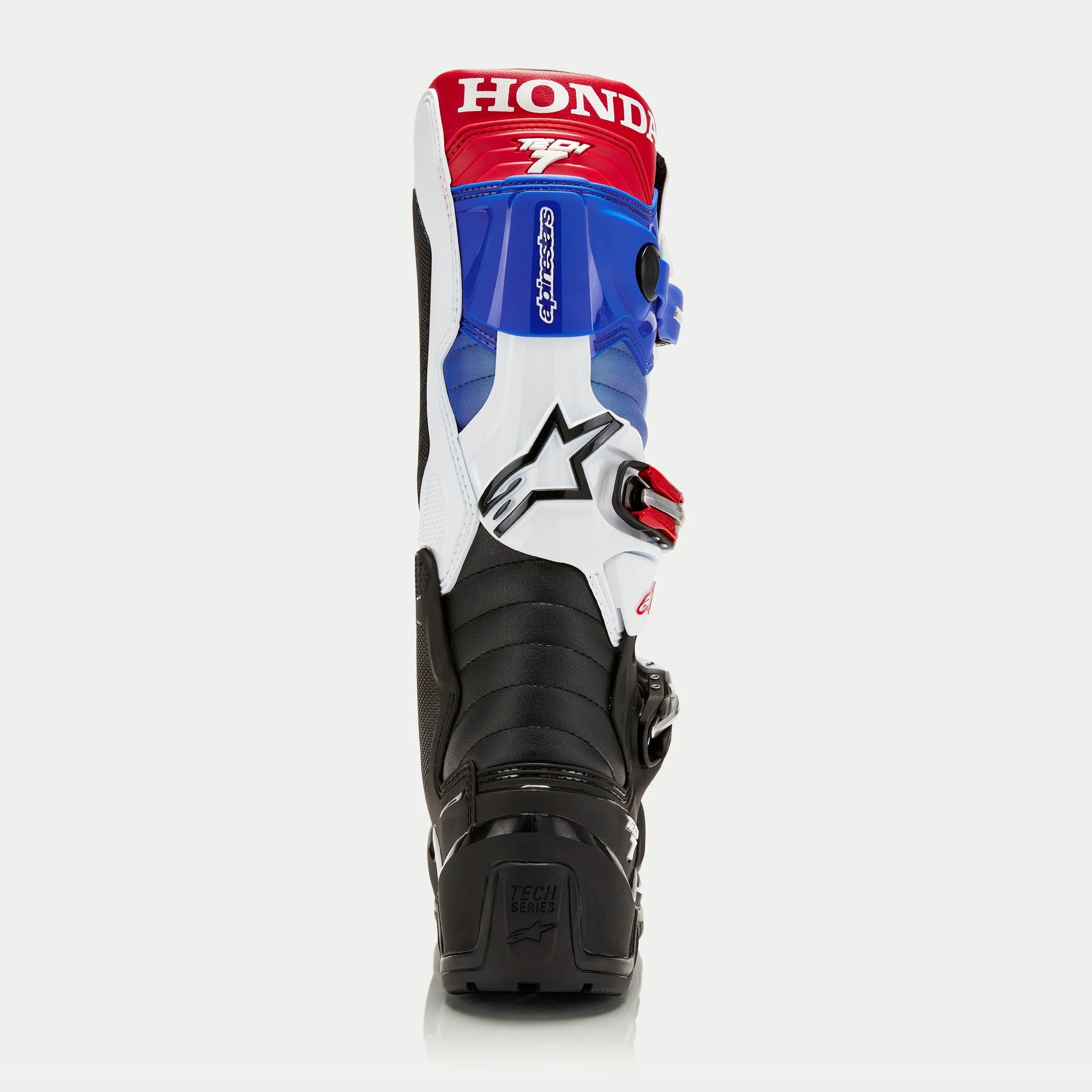 Alpinestars Honda Tech 7 Enduro Drystar Boots - Black/White/Blue/Bright Red