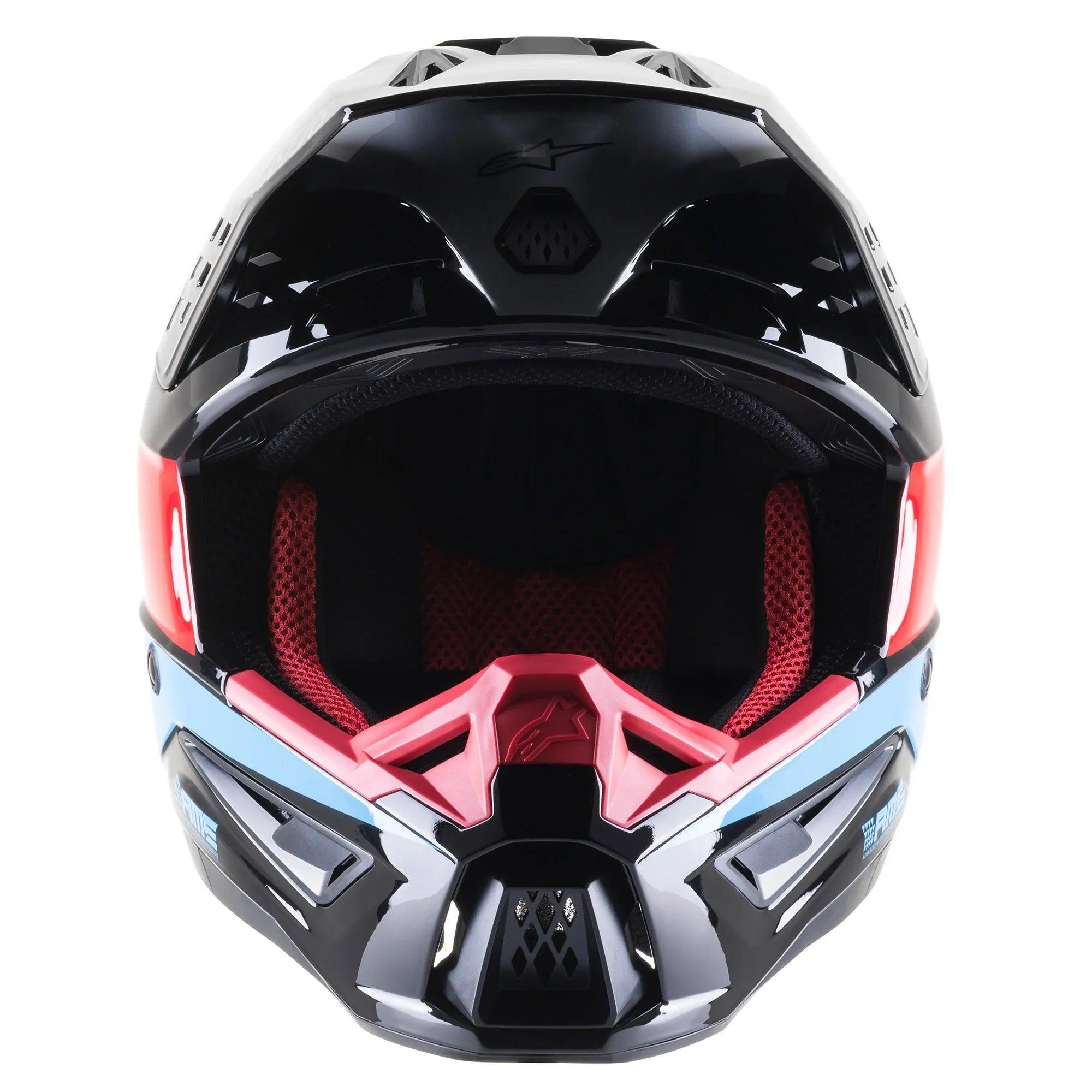 Alpinestars SM5 Bond Black/Red/Cyan Glossy Helmet