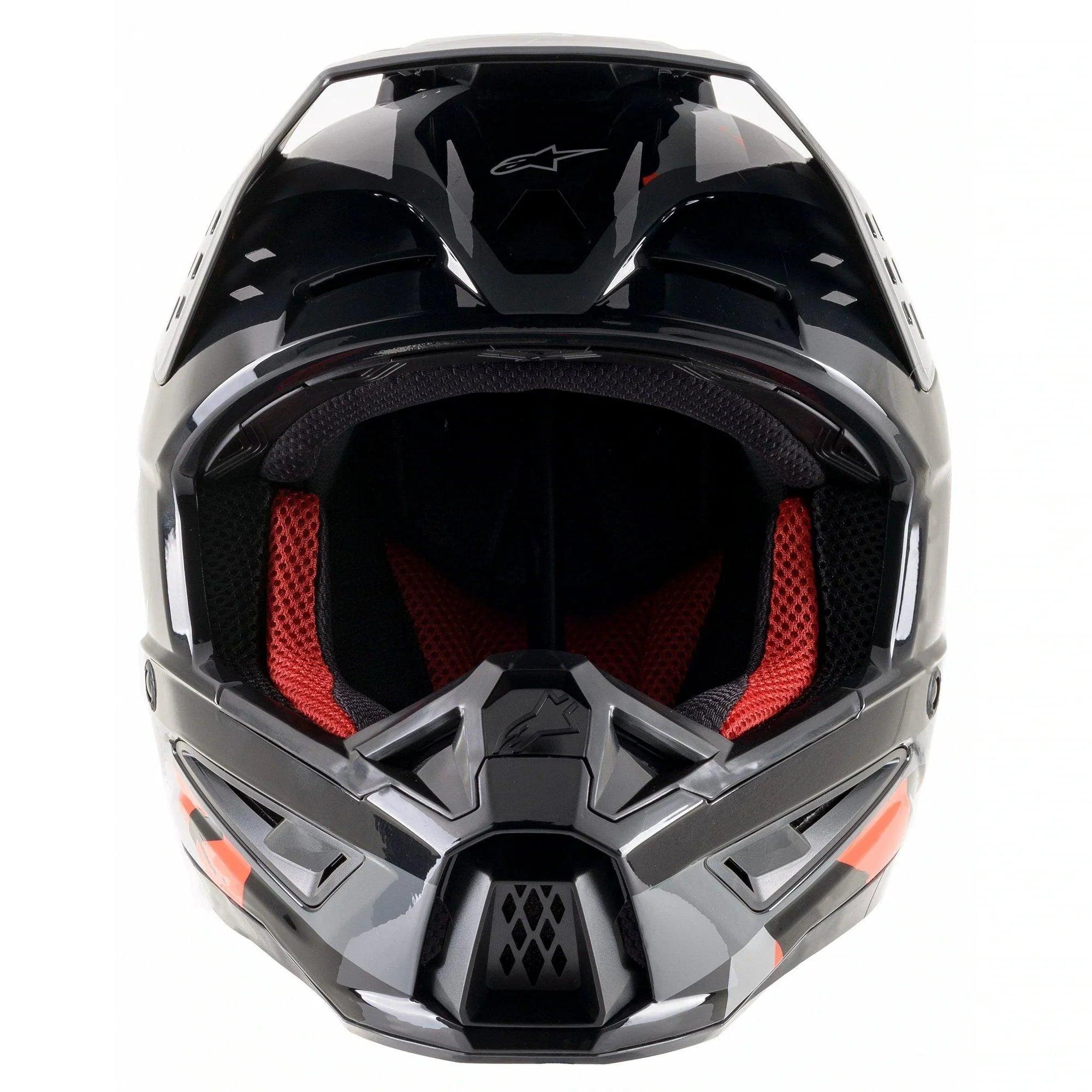 Alpinestars SM5 Rover Anthracite/Red Fluorescent/Gray Camo Glossy Helmet