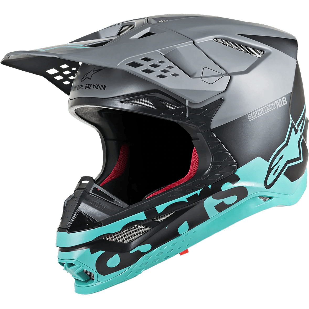 Alpinestars Supertech M8 Radium Black/Gray/Teal Helmet