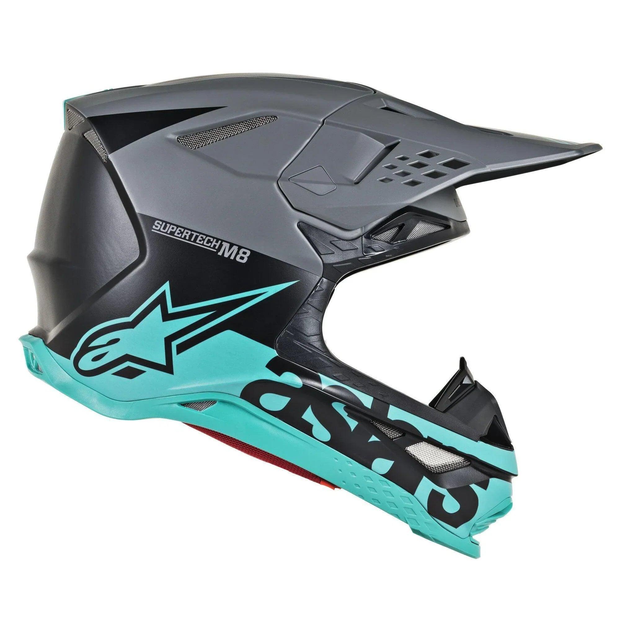 Alpinestars Supertech M8 Radium Black/Gray/Teal Helmet