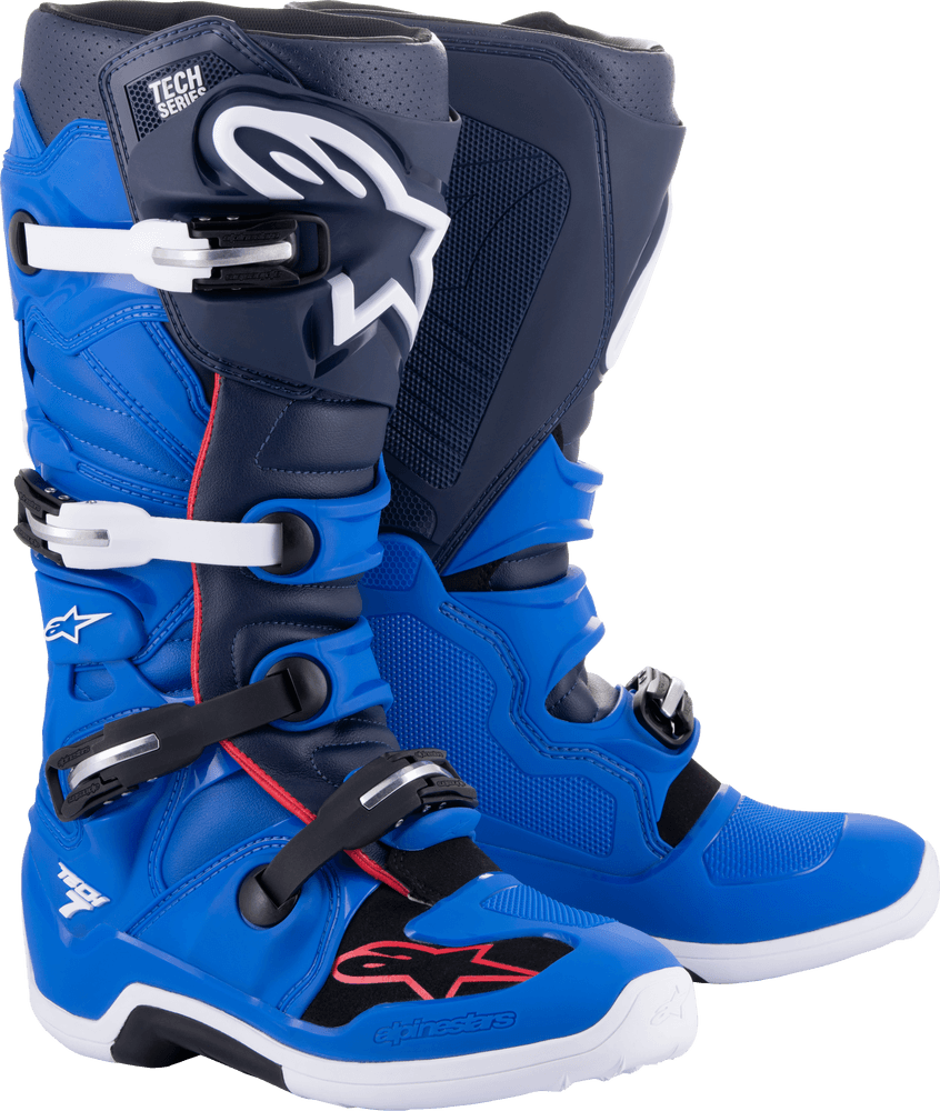 Alpinestars Tech 7 Boots - Alpine Blue Night/Navy/Bright Red