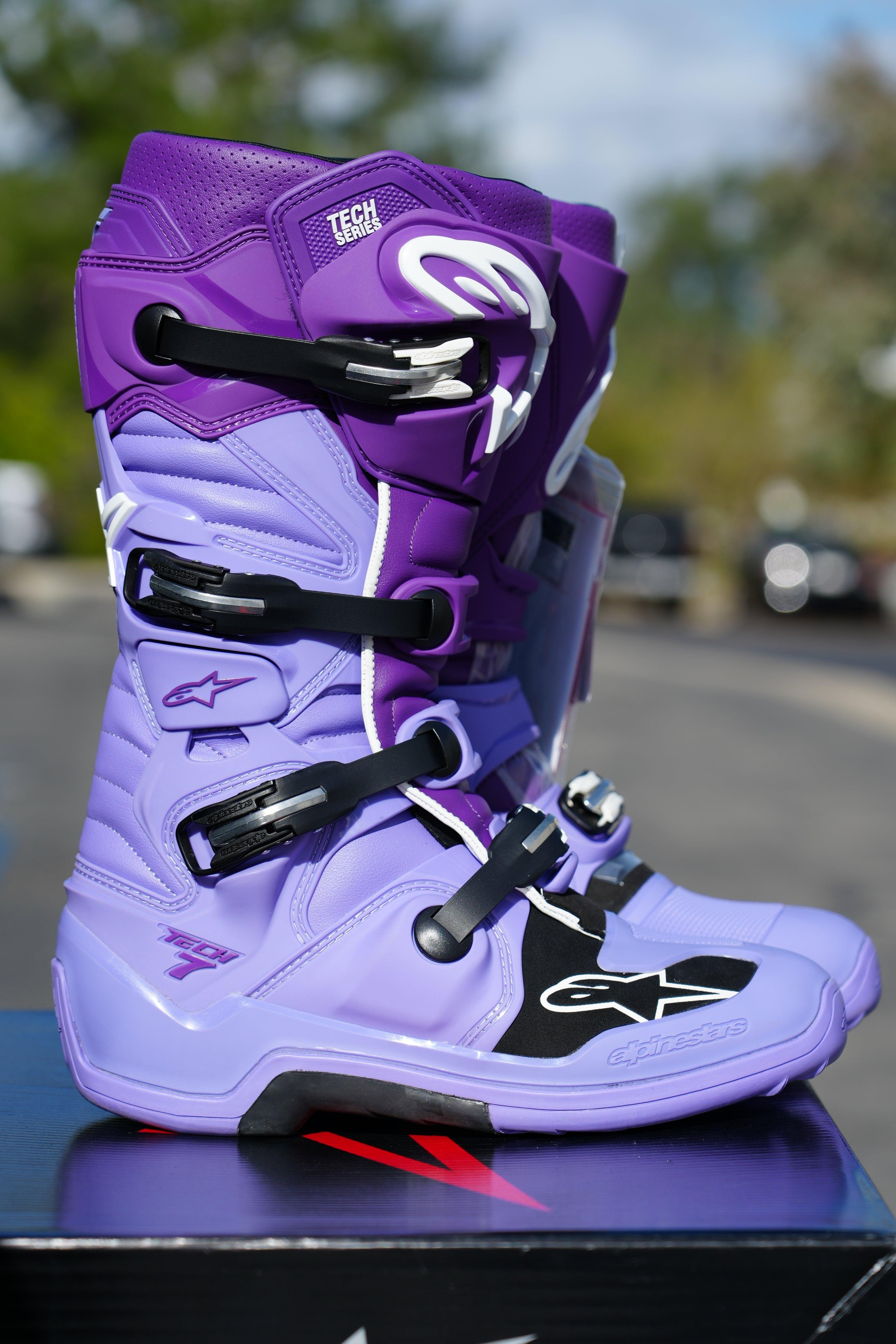 Alpinestars Tech 7 Boots - Double Purple/White