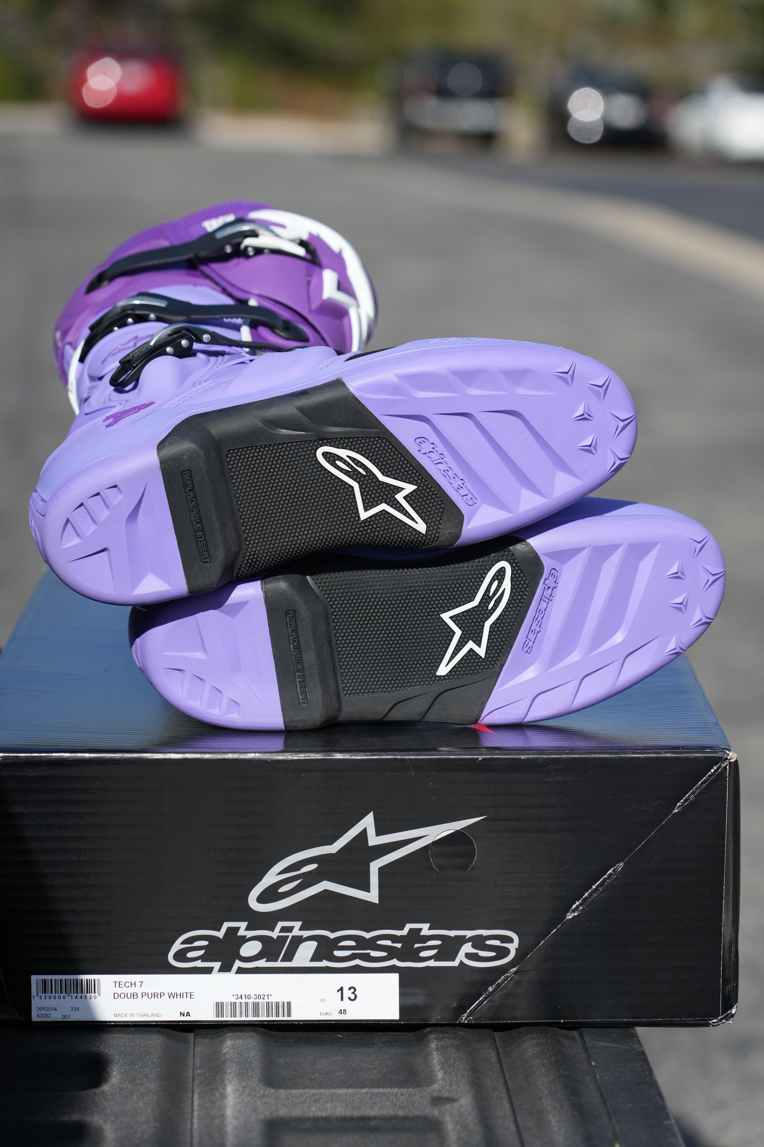 Alpinestars Tech 7 Boots - Double Purple/White