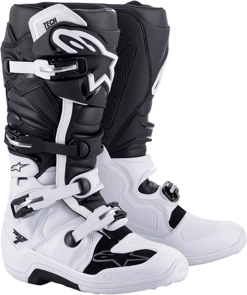 Stivali Motocross Alpinestars TECH 7 - Double Purple White - Offerta Online